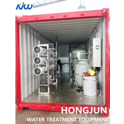 40 Feet Container 8000L/H Mobile Water Purification Plant' />