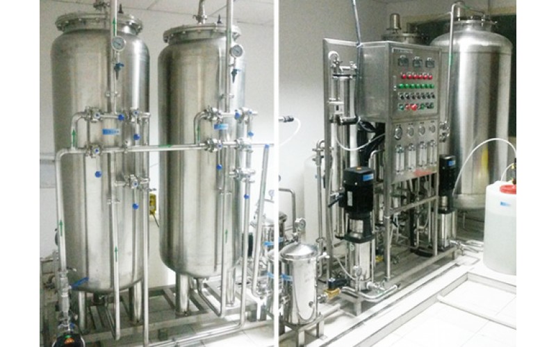 FOR PHARMACEUTICALS INDUSTRY: 2t/h Tow-stage Reverse Osmosis System